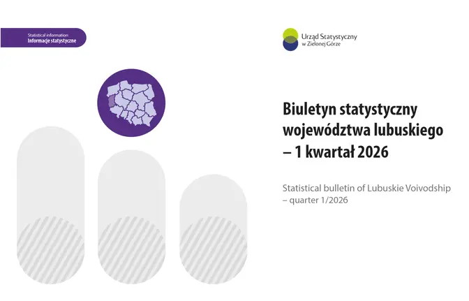 Okładka Biuletynu statystycznego województwa lubuskiego-1kwartał 2026 r.