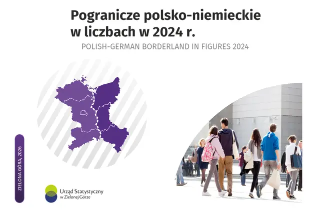 Okładka Pogranicze polsko-niemieckie w liczbach w 2024 roku